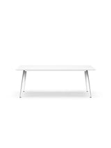 JW2090 bord från Montana - Snow (Silk laminat) / Aluminium (poleret) - Jacobsen Plus