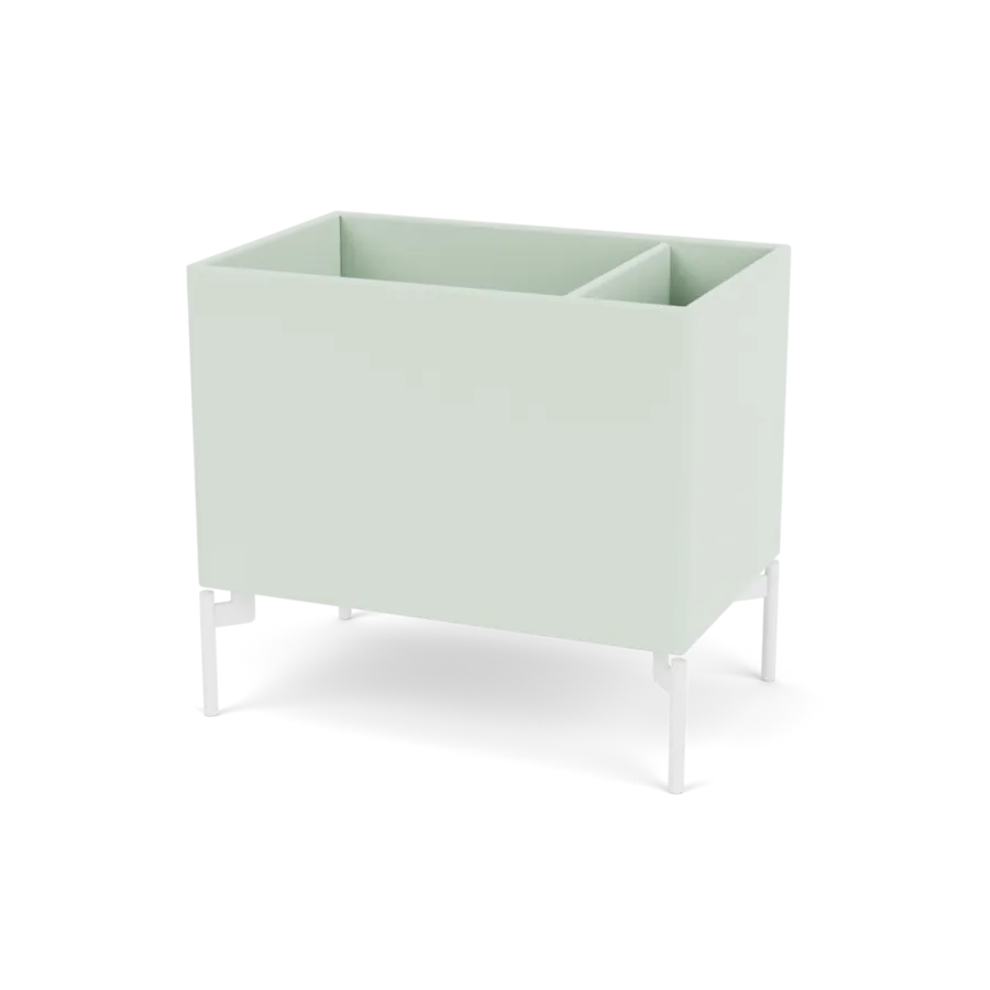 Planteringslåda B46,8 cm D30, inkl. ben från Montana - Mist / Snow - Jacobsen Plus