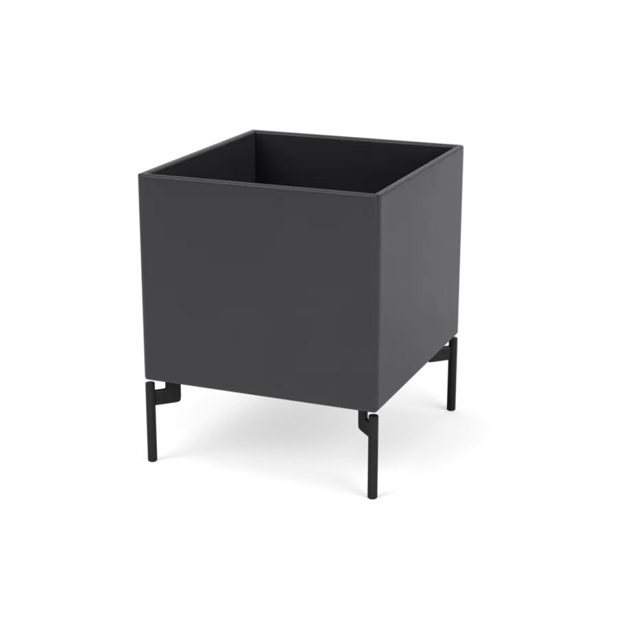 Planteringslåda B35,4 cm D38, inkl. ben från Montana - Anthracite / Black - Jacobsen Plus