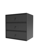 Montana Mini 1007 Modul med tre lådor - Anthracite - Jacobsen Plus