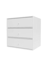 Montana Mini 1007 Modul med tre lådor - New white - Jacobsen Plus
