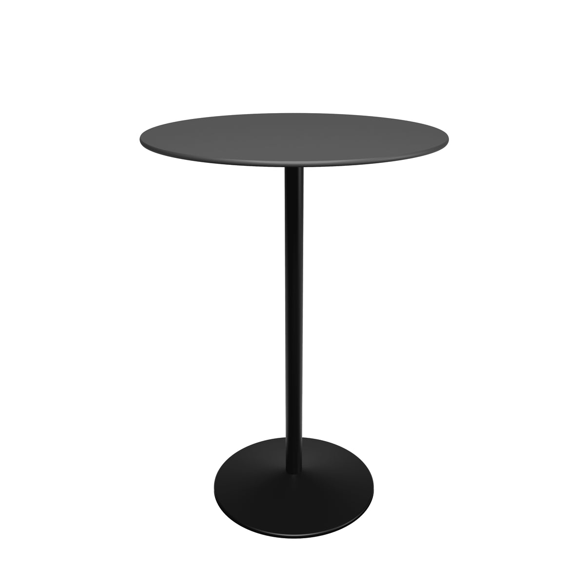Panton Barbord, Ø75 cm från Montana - Nero linoleum / Black stel - Jacobsen Plus