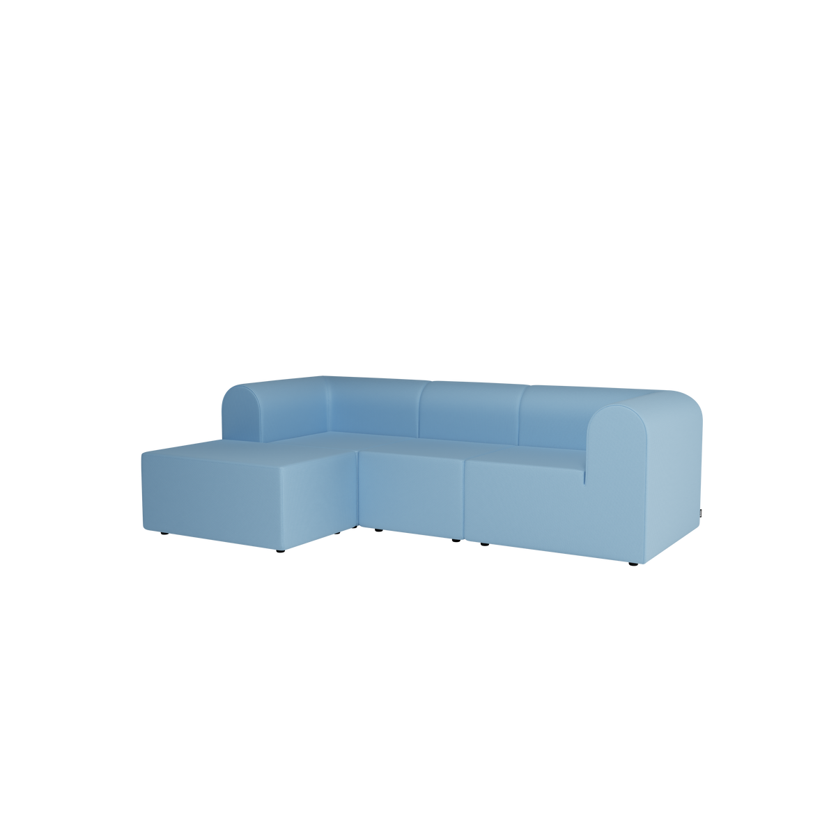 Paradigm 3-sitssoffa med pouf till vänster från Montana
