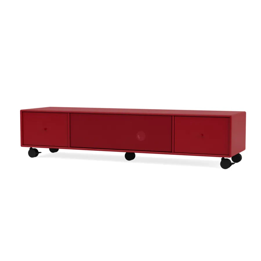 TV & Sound modul Octave II, VI18 medium, inkl. hjul från Montana - Beetroot - Jacobsen Plus