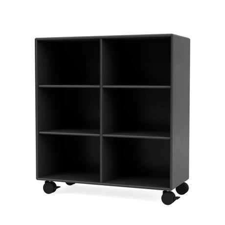 1113 Bokhylla inklusive hjul från Montana - Anthracite - Jacobsen Plus