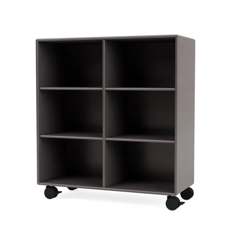 1113 Bokhylla inklusive hjul från Montana - Anthracite - Jacobsen Plus
