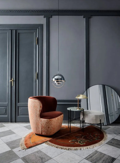 Spegel Ø110 från GUBI - Polished Brass - Jacobsen Plus