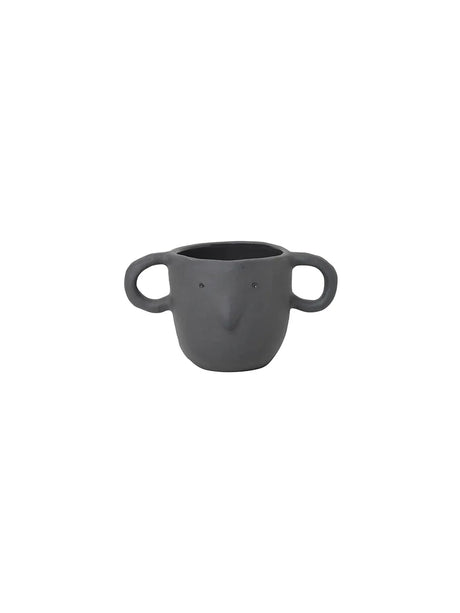 Mus Plant Pot, small från Ferm Living - Dark Grey - Jacobsen Plus