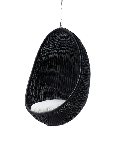 Outdoor Hanging Egg, svart av Nanna Ditzel - A615 Tempotest - Denim - Jacobsen Plus