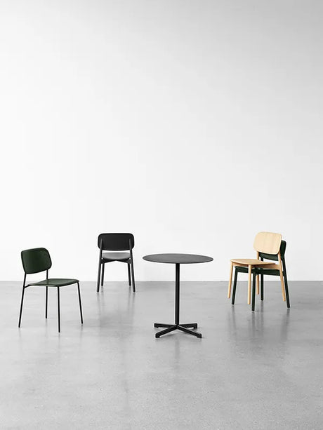 Soft Edge matstol, stålben från HAY - Chromed Steel / Black stained - Jacobsen Plus