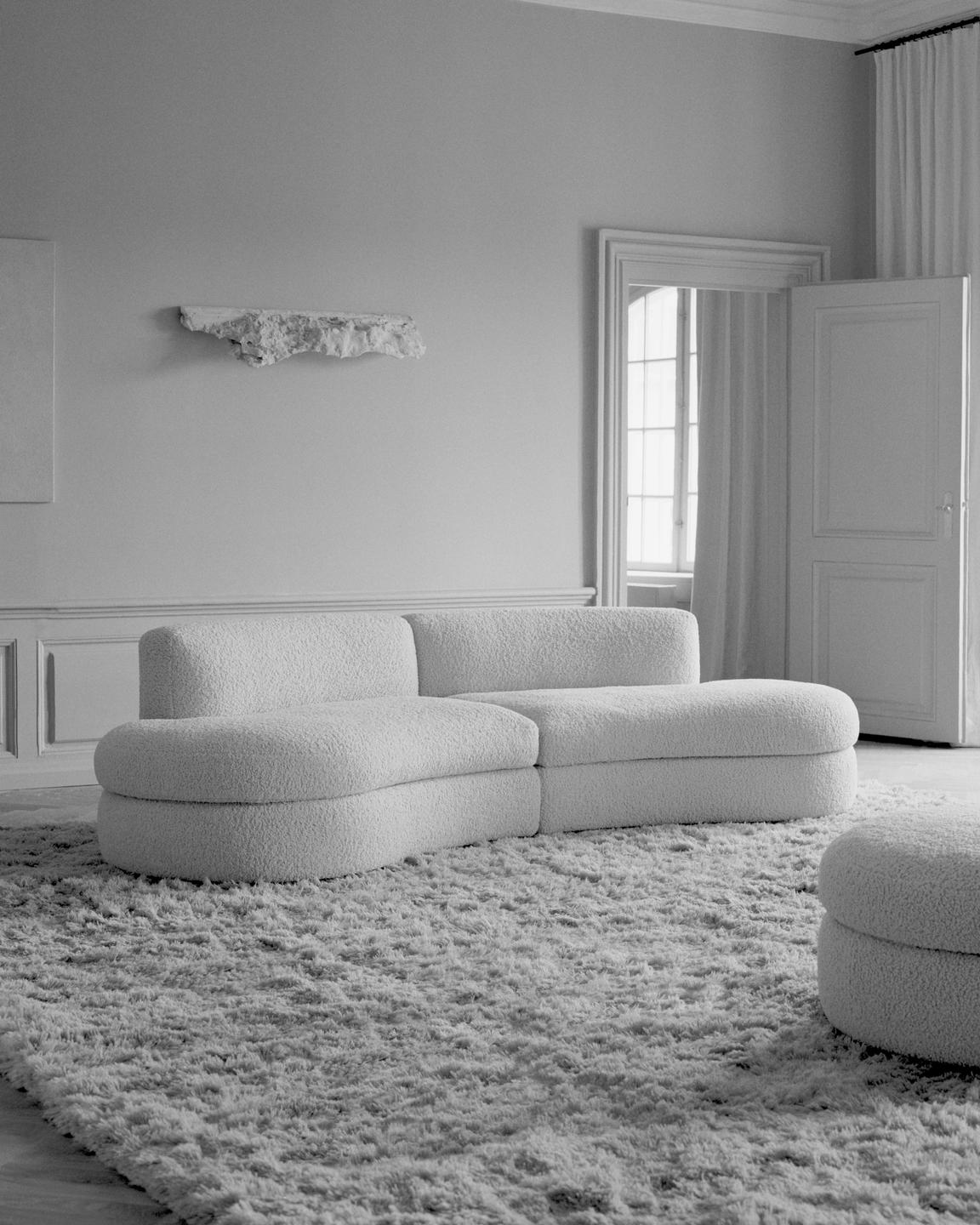 Coda Soffa, konfiguration 8 Mörk zink från New Works
