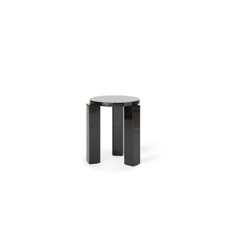 New Works Atlas Stool rund, lackerad - Espresso - Jacobsen Plus