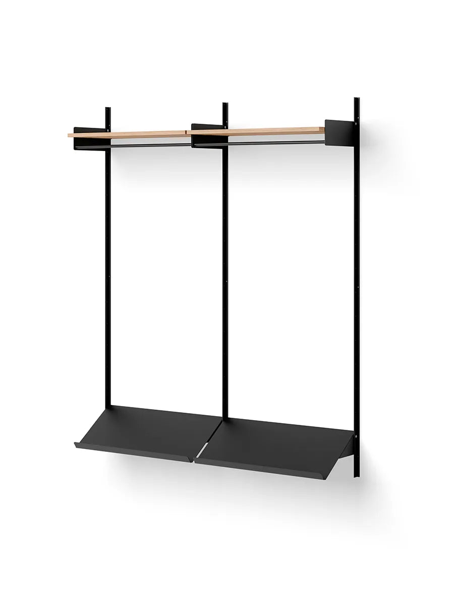 Wardrobe Shelf 2 från New Works - Ek-svart - Jacobsen Plus
