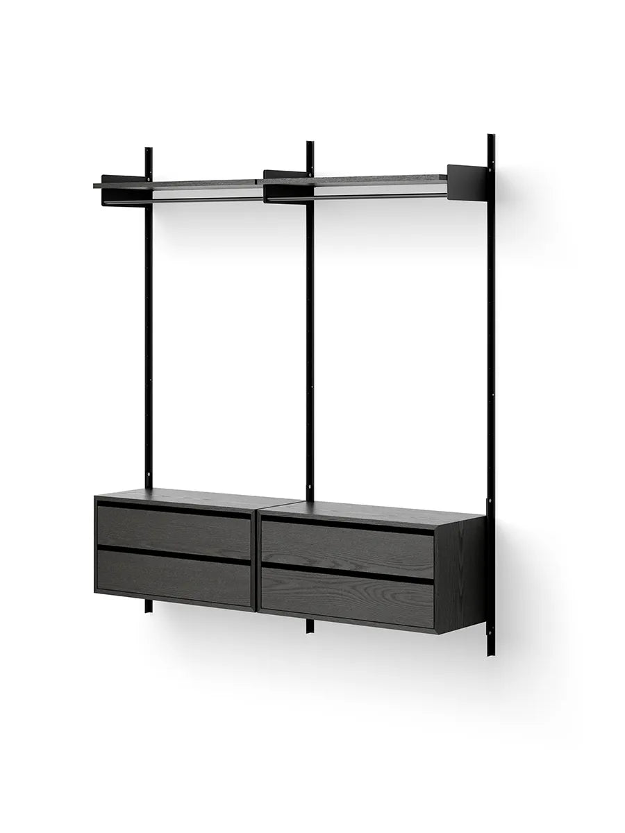 Garderobsskåp i Shelf-serien med lådor från New Works - 5 - Jacobsen Plus