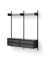Garderobsskåp i Shelf-serien med lådor från New Works - 5 - Jacobsen Plus