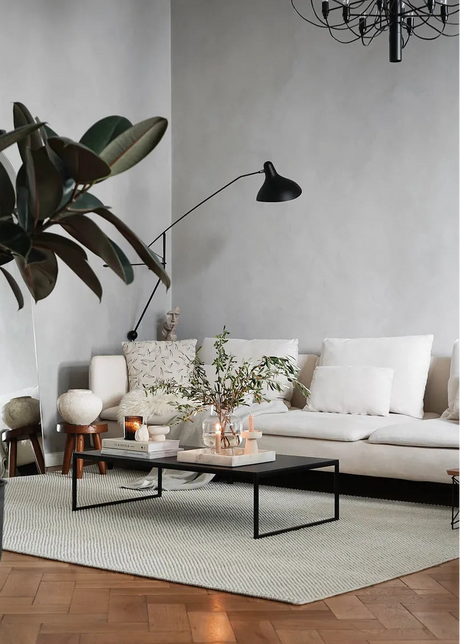 Tact Matta, benvit från Woud - L140 cm x B90 cm - Jacobsen Plus