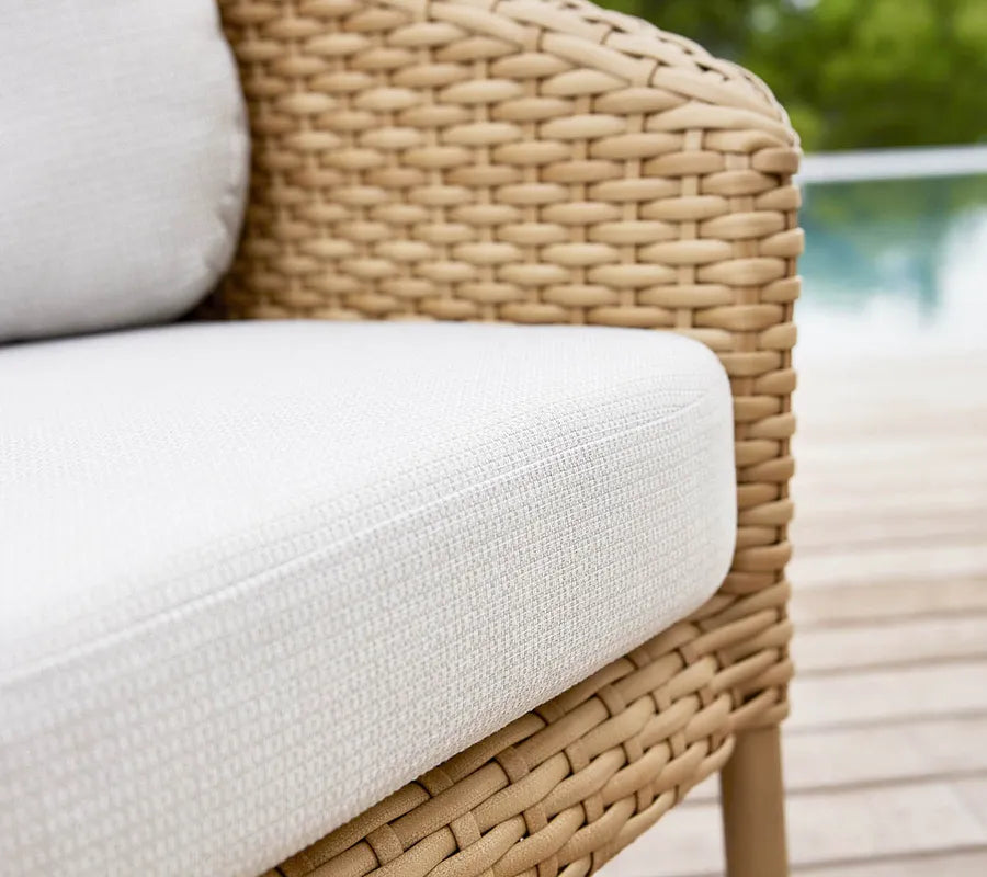Ocean Large loungefåtölj med platt flätning från Cane-line - 3 - Jacobsen Plus