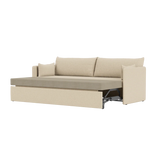 Offset 3-sits bäddsoffa från Audo Copenhagen - Logan Sand - Jacobsen Plus