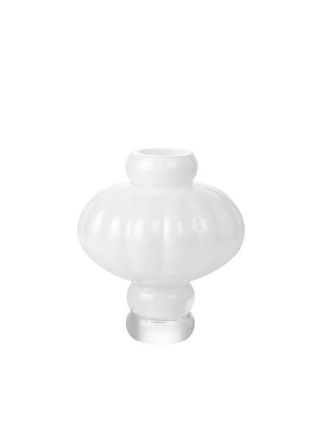 Balloon Vas 02, glas från Louise Roe - Opal White - Jacobsen Plus