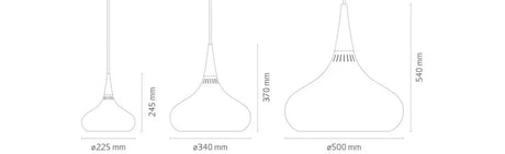 Orient Pendel, svart från Fritz Hansen - P1 (Ø225mm) - Jacobsen Plus