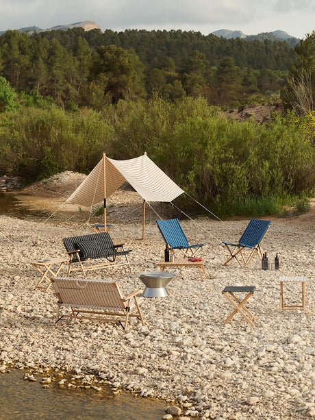 Outdoor Market Fällstol från Hay - Beige with red stripe - Jacobsen Plus