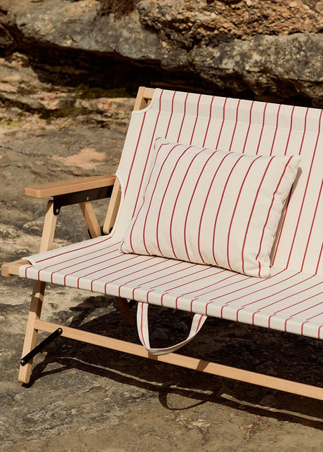 Outdoor Market Kudde från Hay - Beige with red stripe - Jacobsen Plus