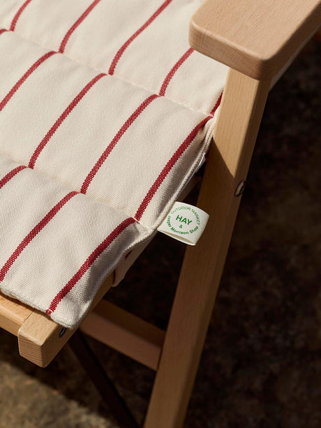 Outdoor Market-kudde till Soffa från HAY - Black with beige stripe - Jacobsen Plus