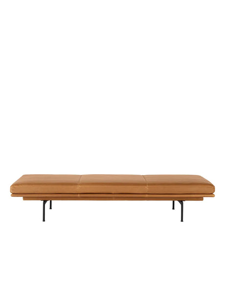 Outline Daybed, cognacläder från Muuto - Jacobsen Plus