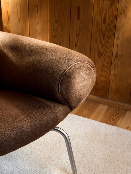 Ox Chair inkl. pall i Vidar 353 med passpoal i Max 91-läder av Hans J. Wegner - 3 - Jacobsen Plus