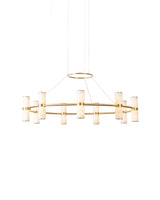 Pars Ljuskrona från Anour - Brushed Brass / White Onyx - Jacobsen Plus