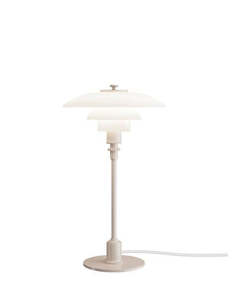 PH 2/1 Bordslampa, glansig beige från Louis Poulsen - Jacobsen Plus