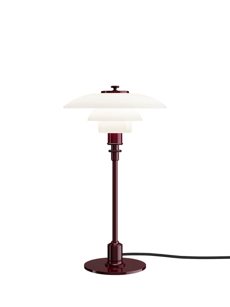 PH 2/1 Bordslampa, glansig vinröd från Louis Poulsen - Jacobsen Plus