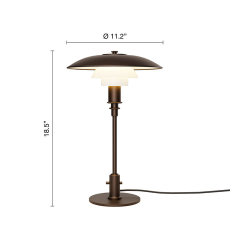 PH 3/2 Bordslampa, åldrad mässing från Louis Poulsen - 4 - Jacobsen Plus