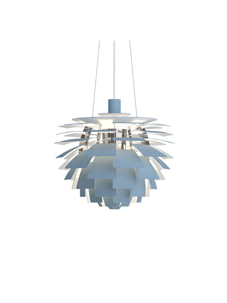 PH Artichoke Dammblå/Krom från Louis Poulsen - Ø 480 mm - Jacobsen Plus