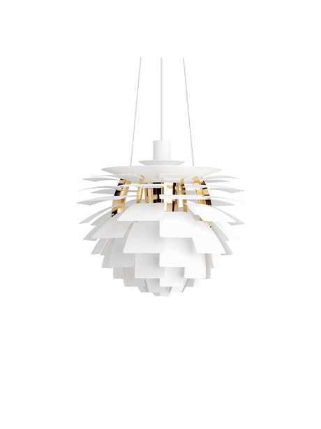 PH Artichoke Soft White/Brass från Louis Poulsen - Ø 480 mm - Jacobsen Plus