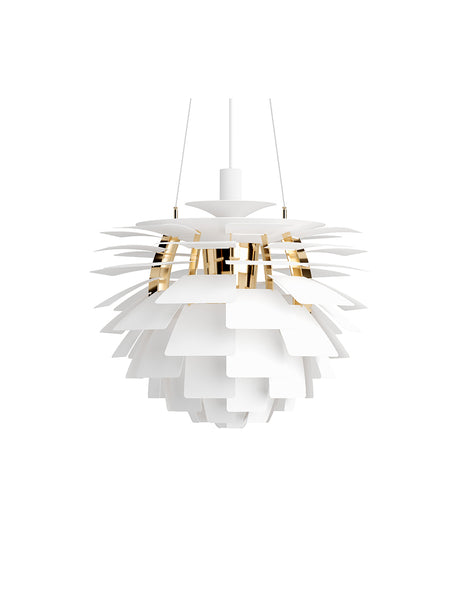 PH Artichoke Soft White/Brass från Louis Poulsen - Ø 480 mm - Jacobsen Plus