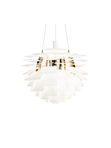 PH Artichoke Soft White/Brass från Louis Poulsen - Ø 480 mm - Jacobsen Plus