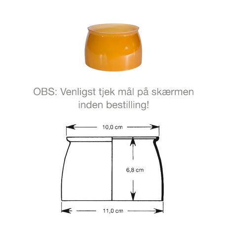 PH 3½-3 Underskärm i bärnstensfärgat glas från Louis Poulsen - 2 - Jacobsen Plus