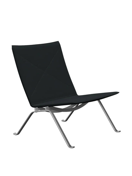 PK22 Loungestol, canvas-tyg av Poul Kjærholm - Black - Jacobsen Plus