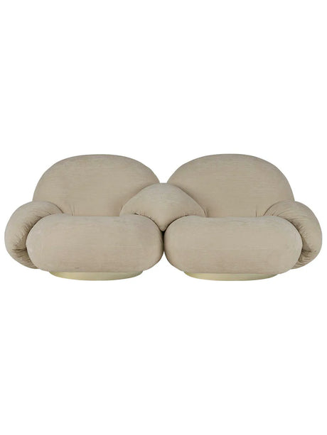 Pacha Soffa 2-sits med armstöd och mittdel från GUBI - Prisgruppe 1 / Pearl Gold - Jacobsen Plus
