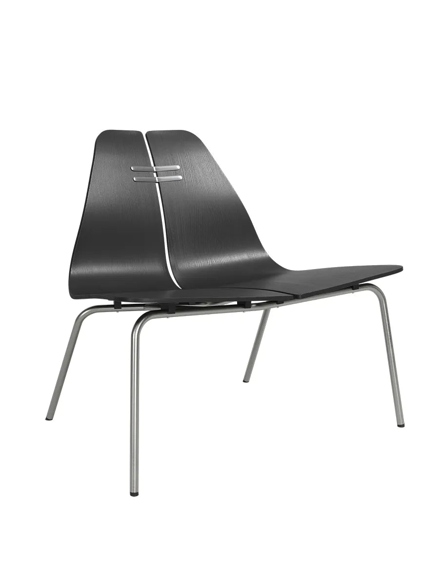 PK23 Loungestol, svart/steel av Poul Kjærholm - 1 - Jacobsen Plus