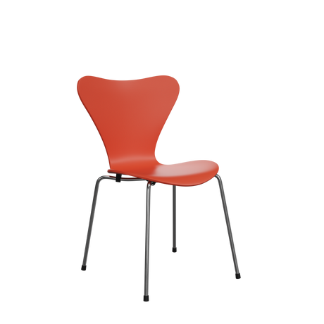 3107 Serie 7 Stol - Verner Panton 100 från Fritz Hansen - Orange - Jacobsen Plus