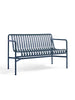 Palissade Dining Bench Armstöd, Djupblå från Hay