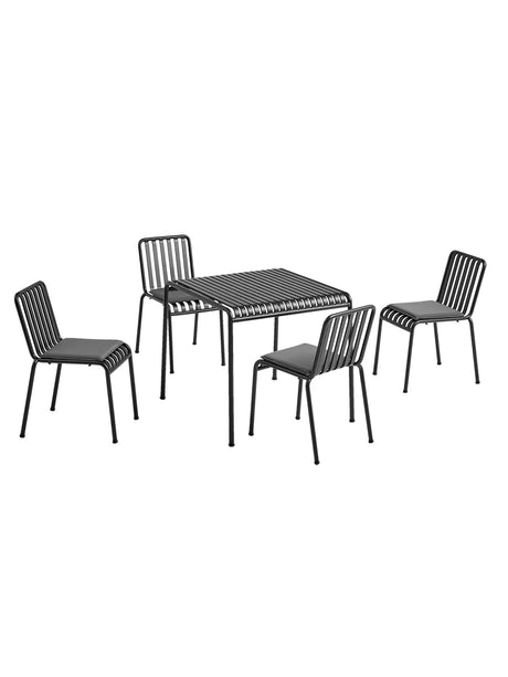 Palissade set, 4 stolar och bord i antracit från HAY - 1 - Jacobsen Plus