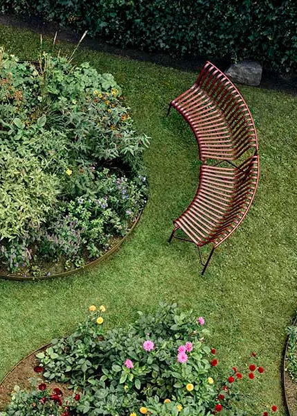 Palissade Park Matbänk, i, järnröd från HAY - 2 - Jacobsen Plus