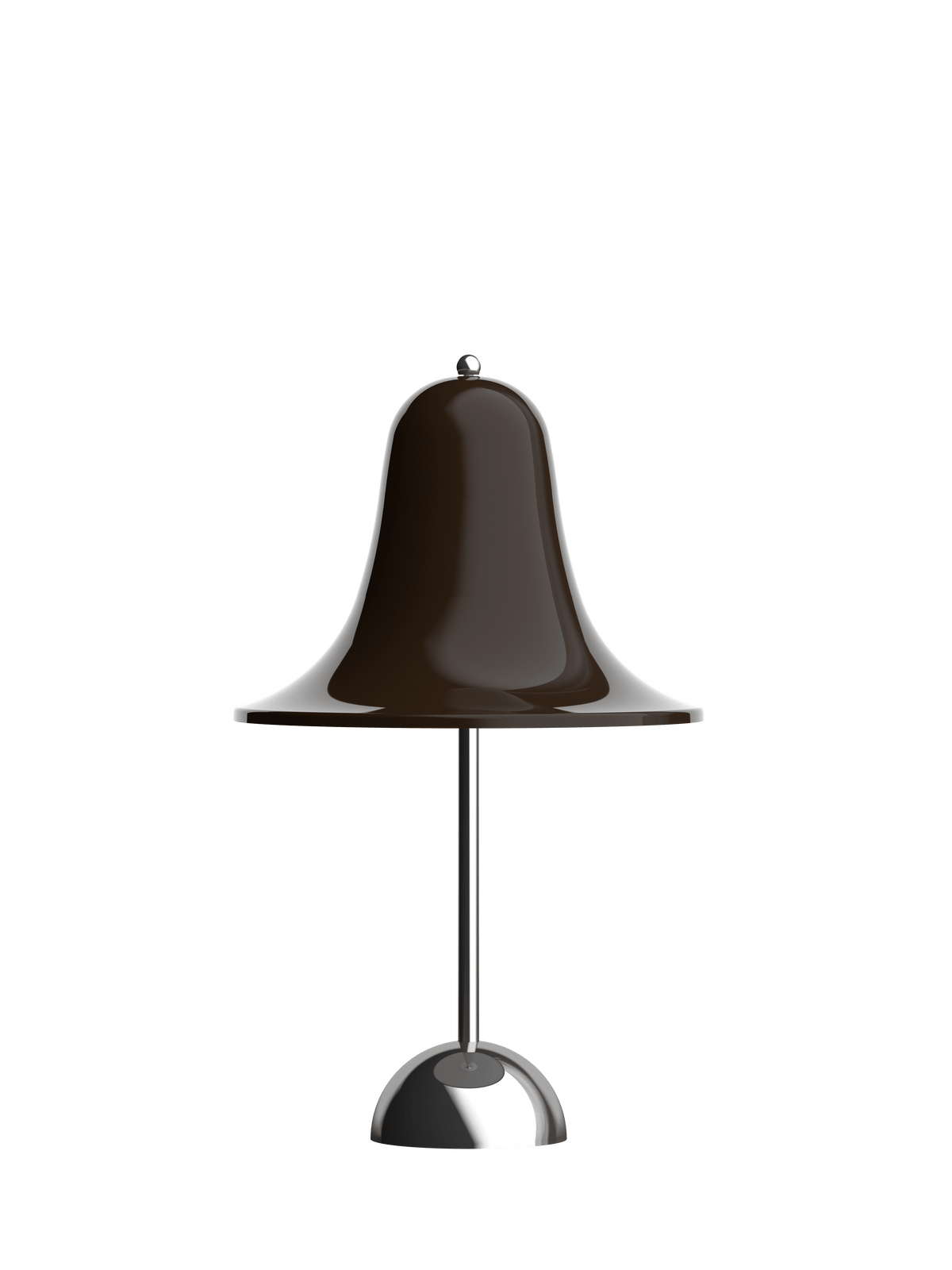 Pantop portabel bordslampa, Ø18 av Verner Panton - Pitch brown - Jacobsen Plus