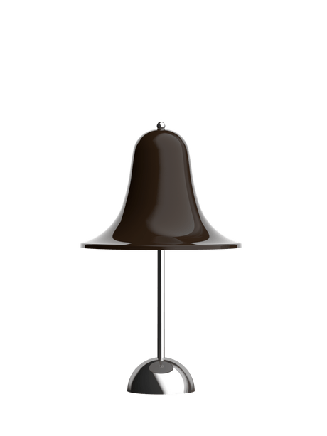 Pantop portabel bordslampa, Ø18 av Verner Panton - Pitch brown - Jacobsen Plus