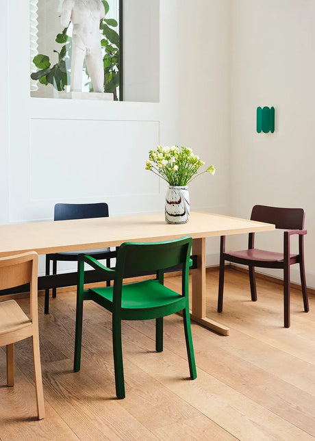 Passerelle Bord, L300 cm från Hay - Water-based lacquered oak / Ink black / Water-based lacquered oak - Jacobsen Plus