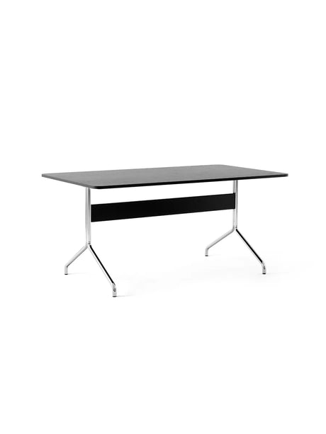 Pavilion Bord AV18 från &Tradition - Lackerad eg - Krom stel - Jacobsen Plus