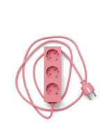 Pedestal - Power bar, Grenuttag med 3 uttag, 5 m sladd - Bubble gum - Jacobsen Plus